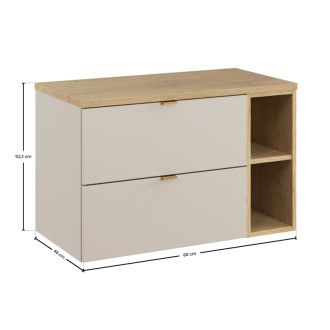 Comad SET-DC B CREMONA 80CM LR Kúpeľňová zostava 80 cm s doskou