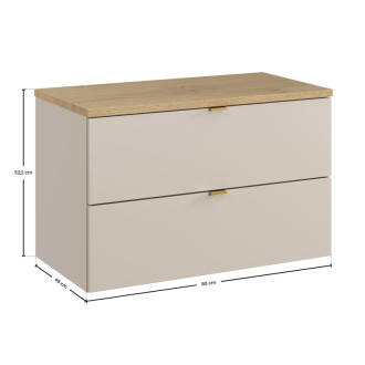 Comad SET-DC B CREMONA 80CM Kúpeľňová zostava 80 cm s doskou
