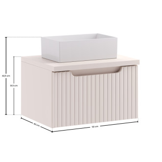 Comad SET-NOC B CASHMERE 50CM 1S UN GAJA Kúpeľňová zostava 50 cm