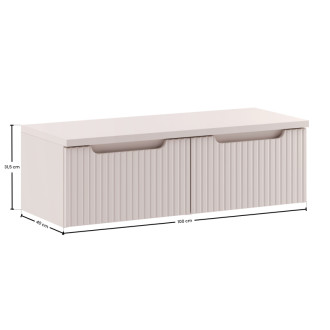Comad SET-NOC B CASHMERE 100CM 1S Kúpeľňová zostava 100 cm s doskou