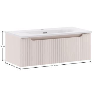 Comad SET-NOC 80CM 1S SKY 3 Kúpeľňová zostava 80 cm s nábytkovým umývadlom SKY