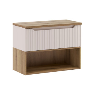 Comad SET-NOC B OAK 80CM 1S LR Kúpeľňová zostava 80 cm s doskou