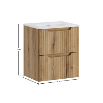 Comad SET-NOCE 50CM S SKY 3 Kúpeľňová zostava 50 cm s nábytkovým umývadlom SKY