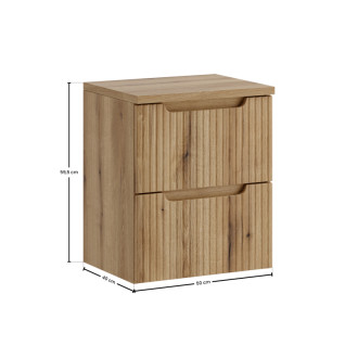 Comad SET-NOCE B OAK S 50CM Kúpeľňová zostava 50 cm s doskou