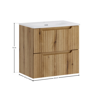 Comad SET-NOCE 60CM S SKY 3 Kúpeľňová zostava 60 cm s nábytkovým umývadlom SKY