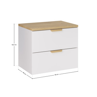 Comad SET-ASW B CREMONA 60CM Kúpeľňová zostava 60 cm s doskou
