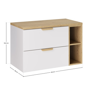 Comad SET-ASW B CREMONA 80CM LR Kúpeľňová zostava 80 cm s doskou