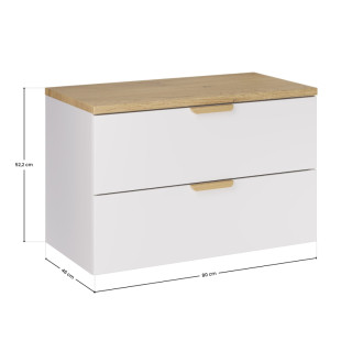 Comad SET-ASW B CREMONA 80CM Kúpeľňová zostava 80 cm s doskou