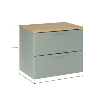 Comad SET-ASG B CREMONA 60CM Koupelnová sestava 60 cm s deskou