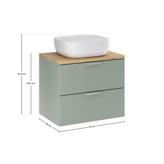 Comad SET-ASG B CREMONA 60CM UN SMILE Kúpeľňová zostava 60 cm