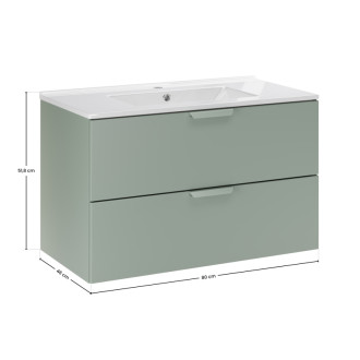 Comad SET-ASG 80CM LAVA Kúpeľňová zostava 80 cm s nábytkovým umývadlom Lava