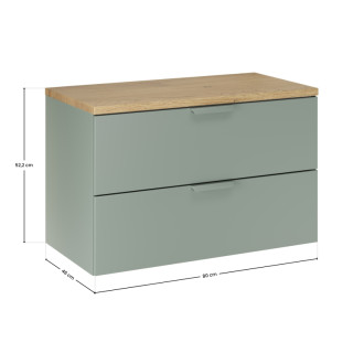 Comad SET-ASG B CREMONA 80CM Kúpeľňová zostava 80 cm s doskou