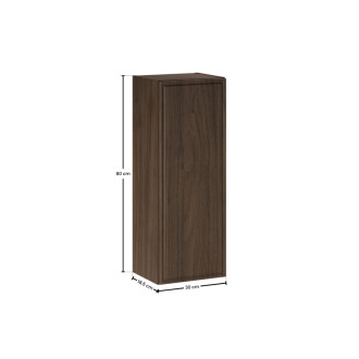 Comad TERRA VILLA 81-30-1D doplnková skriňa 30x18.5x80 cm, orech