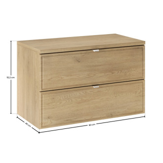 Comad SET-TEC B CREMONA 80CM Kúpeľňová zostava 80 cm s doskou