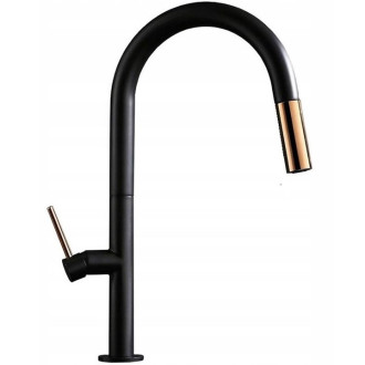 VÝPREDAJ Rea Batéria umývadlová vysoká Apollo BlackRose Gold REA-B9601