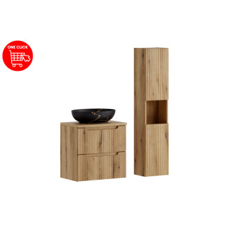 Comad SET-NOCE B OAK 60CM S UN MONA HC Kúpeľňová zostava 60 cm