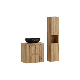 Comad SET-NOCE B OAK 60CM S UN MONA HC Kúpeľňová zostava 60 cm