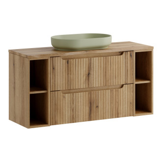 Comad SET-NOCE B NAT OAK 120CM S UN RIVER Koupelnová sestava 120 cm