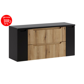 Comad SET-NOCE B BLACK 120CM S Kúpeľňová zostava 120 cm s doskou