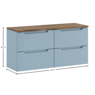 Comad SET-NOD B NAT CASELLA 120CM S Kúpeľňová zostava 120 cm s doskou