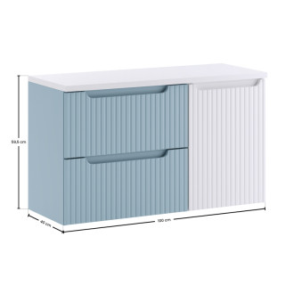 Comad SET-NOD B WHITE 100CM S LB Kúpeľňová zostava 100 cm