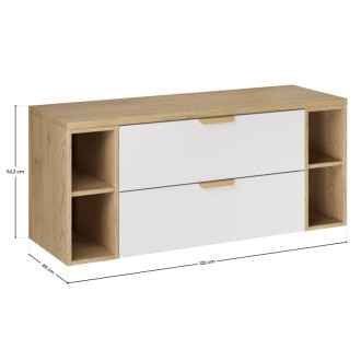 Comad SET-ASW B CREMONA 120CM LR Koupelnová sestava 120 cm s deskou