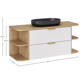 Comad SET-ASW B CREMONA 120CM UN RIVER Kúpeľňová zostava 120 cm