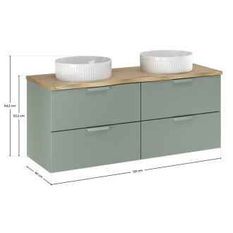 Comad SET-ASG B NAT CREMONA 120CM UN BEYOND Kúpeľňová zostava 120 cm