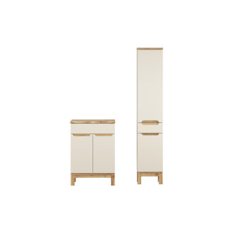 Comad SET-BAC B NAT WOTAN 60CM HC Kúpeľňová zostava 60 cm s doskou a vysokou skrinkou