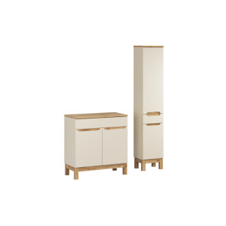 Comad SET-BAC B WOTAN 80CM HC Kúpeľňová zostava 80 cm s doskou a vysokou skrinkou