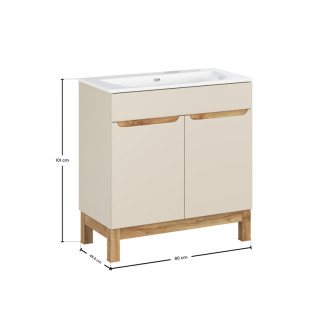 Comad SET-BAC 80CM SKY Kúpeľňová zostava 80 cm s nábytkovým umývadlom SKY