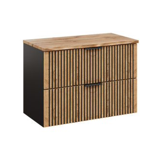 Comad SET-XIL B NAT WOTAN 80CM Kúpeľňová zostava 80 cm s doskou