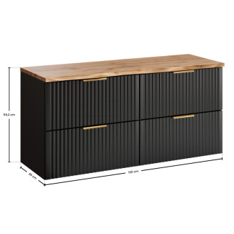 Comad SET-ADB B NAT WOTAN 120CM Kúpeľňová zostava 120 cm s doskou