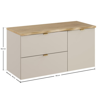 Comad SET-DC B NAT CREMONA 100CM LB Kúpeľňová zostava 100 cm