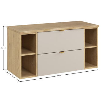 Comad SET-DC B NAT CREMONA 100CM Kúpeľňová zostava 100 cm s doskou