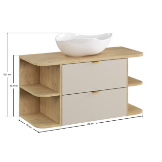 Comad SET-DC B CREMONA 100CM UN CLOUD LRSM Kúpeľňová zostava 100 cm