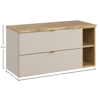 Comad SET-DC B NAT CREMONA 100CM LR Kúpeľňová zostava 100 cm s doskou