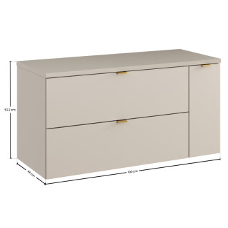 Comad SET-DC B 100CM LC Kúpeľňová zostava 100 cm s doskou a cargo skrinkou