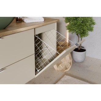Comad SET-DC B 100CM LB Kúpeľňová zostava 100 cm s doskou a skrinkou s košom na bielizeň
