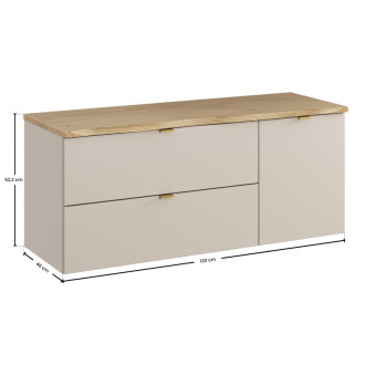 Comad SET-DC B NAT CREMONA 120CM LB Kúpeľňová zostava 120 cm