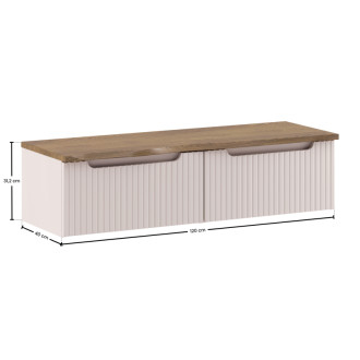 Comad SET-NOC B CASHMERE 120CM 1S Kúpeľňová zostava 120 cm s doskou