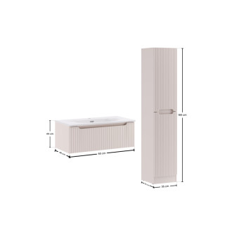Comad SET-NOC 80CM 1S SKY 3 HCLB Kúpeľňová zostava 80 cm