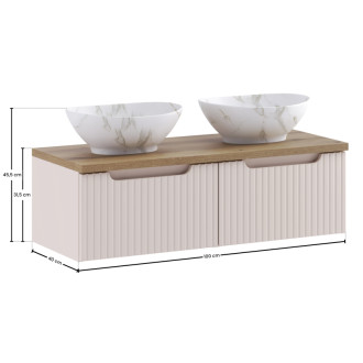 Comad SET-NOC B OAK 100CM 1S UN PATI Kúpeľňová zostava 100 cm