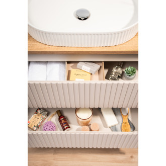 Comad SET-NOC B OAK 80CM S LC Kúpeľňová zostava 80 cm s doskou a cargo skrinkou
