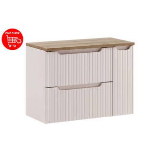 Comad SET-NOC B OAK 80CM S LC Kúpeľňová zostava 80 cm s doskou a cargo skrinkou