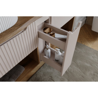 Comad SET-NOC B OAK 90CM S LC Kúpeľňová zostava 90 cm s doskou a cargo skrinkou