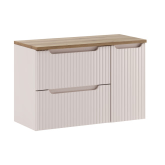 Comad SET-NOC B OAK 90CM S LC Kúpeľňová zostava 90 cm s doskou a cargo skrinkou