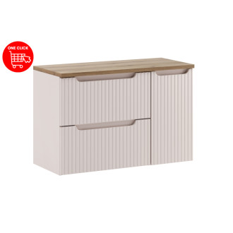 Comad SET-NOC B OAK 90CM S LC Kúpeľňová zostava 90 cm s doskou a cargo skrinkou