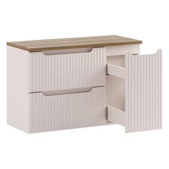 Comad SET-NOC B OAK 90CM S LC Kúpeľňová zostava 90 cm s doskou a cargo skrinkou