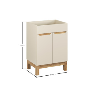 Comad BALI CASHMERE 82-60-46-2D Skrinka pod umývadlo 60 cm 2 dvere